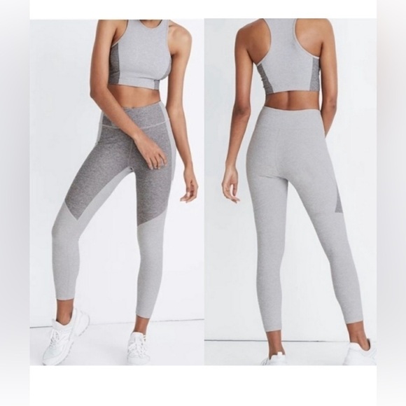 Outdoor Voices 7/8 Warmup Leggings Two-Tone Dove &Ash , size S - Picture 1 of 8